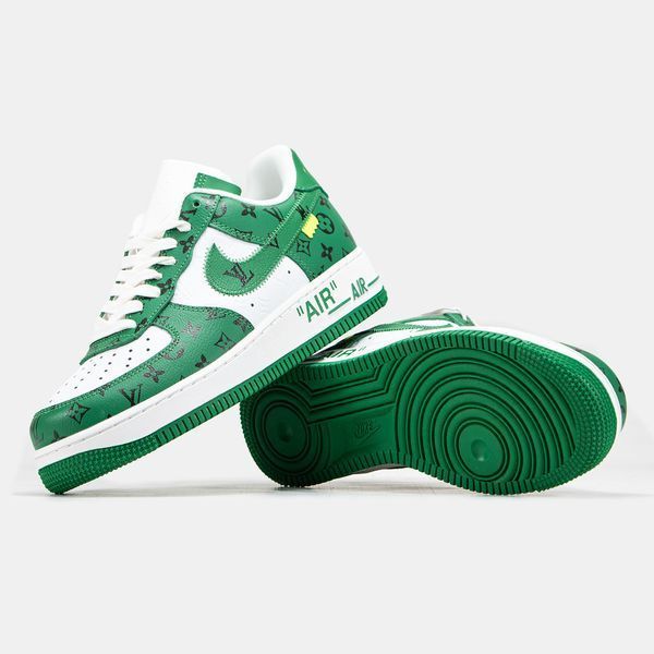 Кросівки Nike Air Force 1 x Louis Vuitton Green White 14894-38 фото