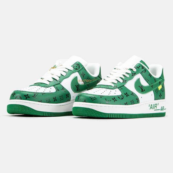 Кросівки Nike Air Force 1 x Louis Vuitton Green White 14894-38 фото