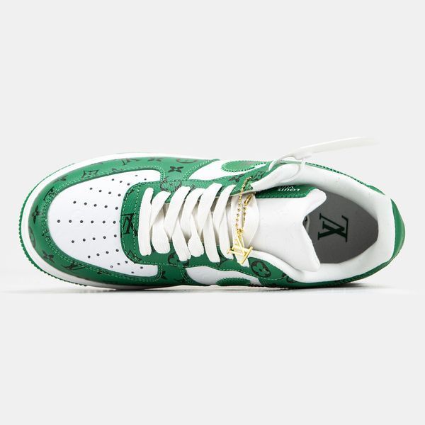 Кросівки Nike Air Force 1 x Louis Vuitton Green White 14894-38 фото