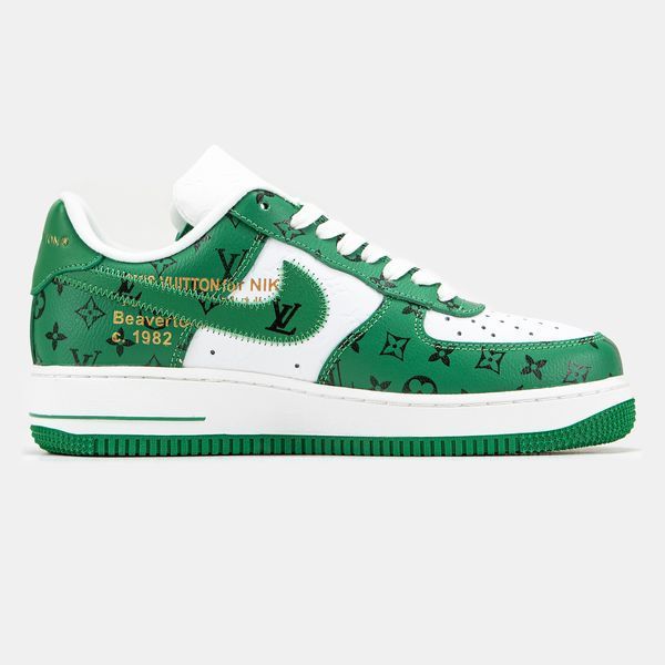 Кросівки Nike Air Force 1 x Louis Vuitton Green White 14894-38 фото