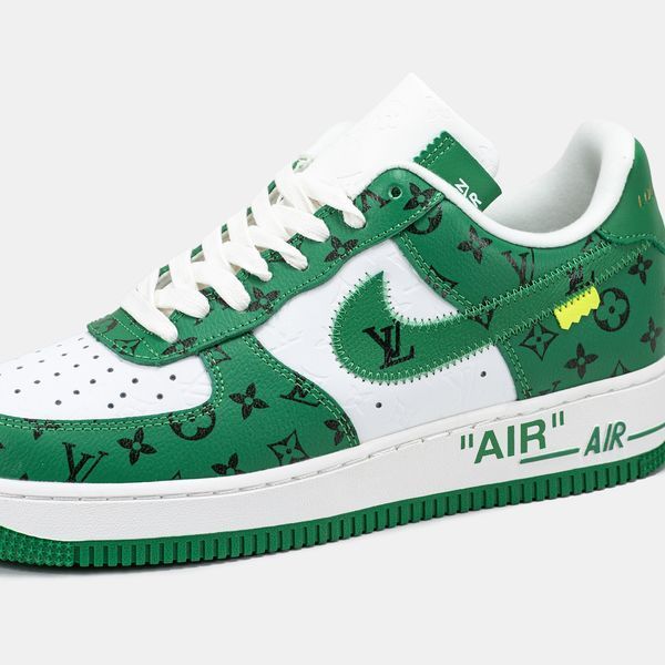 Кросівки Nike Air Force 1 x Louis Vuitton Green White 14894-38 фото