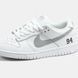 Кросівки Nike SB Dunk Low x Supreme White Grey 23767 фото 9
