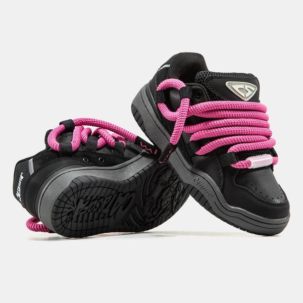 Кросівки Cat & Sofa Dreadlocks Black Grey Pink 24059-37 фото