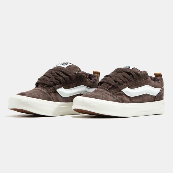 Кеди Vans KNU Skool Brown White 20343 фото