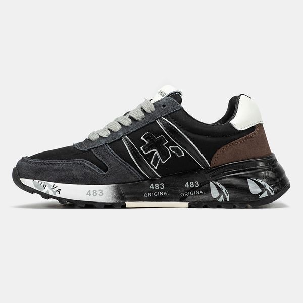 Кросівки Premiata Lander Black Grey Brown 19891 фото