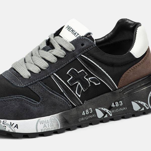 Кросівки Premiata Lander Black Grey Brown 19891 фото