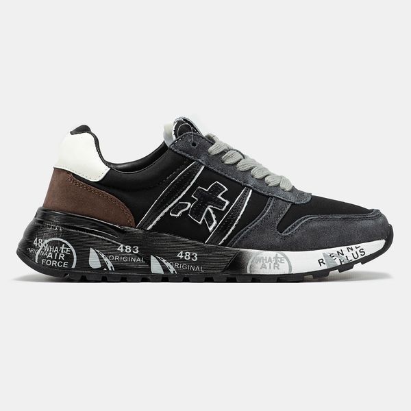 Кросівки Premiata Lander Black Grey Brown 19891 фото