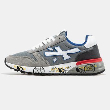 Кросівки Premiata Mick Grey White Blue Red 20723 фото