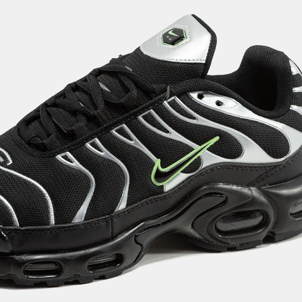 Кросівки Nike Air Max TN Plus Black Silver Green 09118 фото