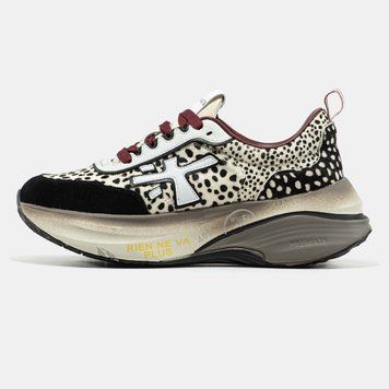 Кросівки Premiata HILL Beige Black Leopard 23662-39 фото