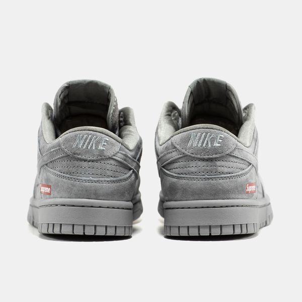Кросівки NIke SB Dunk Low x Supreme Grey 22869 фото