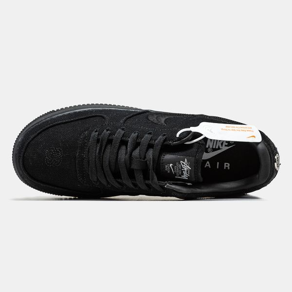 Кросівки Nike Air Force 1 Low Black x Stussy 05914 фото
