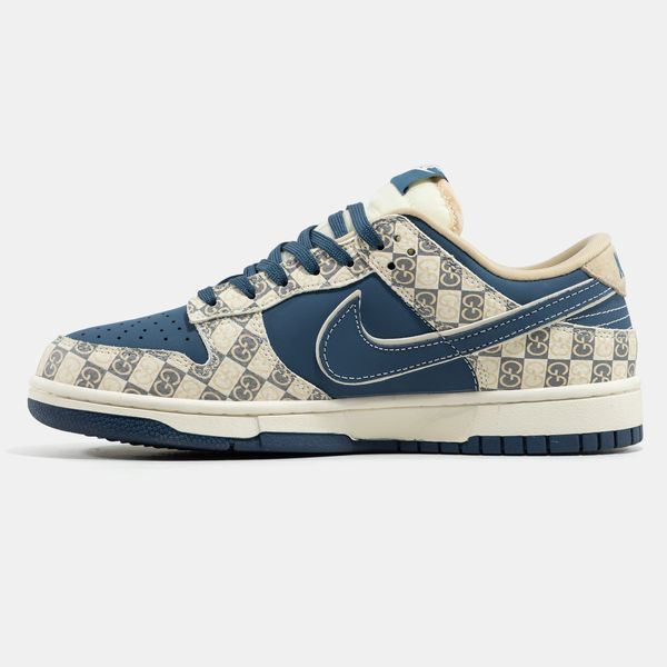 Кросівки Nike SB Dunk Low x Gucci Beige Blue 23709 фото