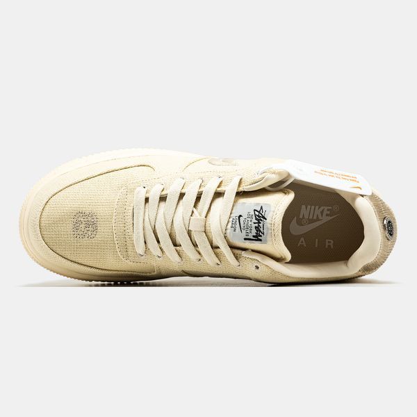 Кросівки Nike Air Force 1 Low Beige x Stussy 05613 фото